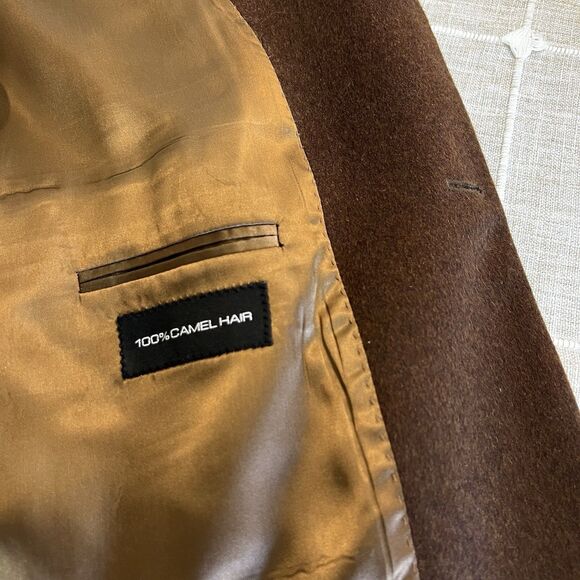 Paul Fredrick Blazer Sport Coat Brown Camel Hair Men’s 48 Long - Picture 5 of 12
